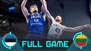 Estonia v Lithuania | Full Basketball Game | FIBA EuroBasket 2025 Qualifiers