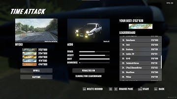 【RJ-45】頭文字Unity 妙義上坡 白金 3.52.928 | Initial Unity | PLATINUM on Myogi uphill with AE86 |