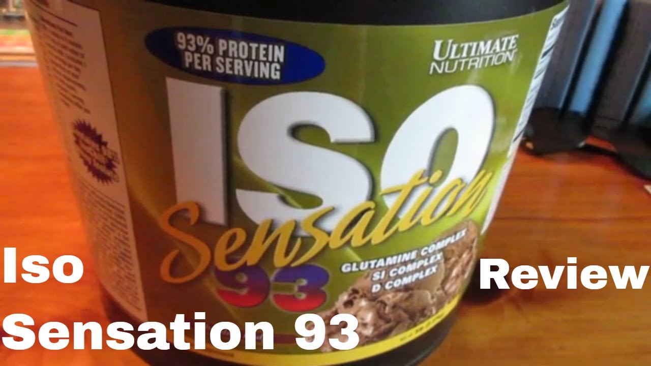 Iso Sensation 93 Ultimate Nutrition Whey Protein Isolate Powder Review ...