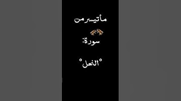 @ماتيسر من سورة النحل #quran #القران