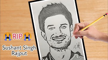 Sushant Singh Rajput | 😭RIP😭 | Sushant Singh Rajput Drawing | Art | Time lapse video