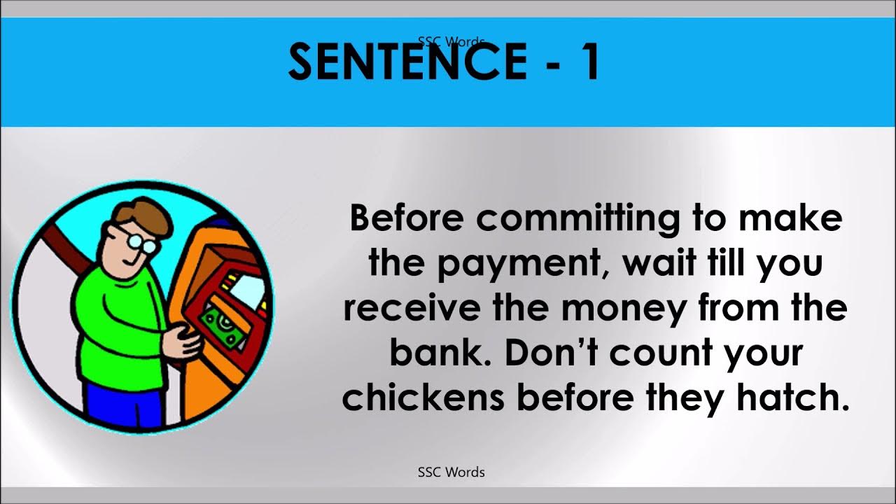 DON’T COUNT YOUR CHICKENS BEFORE THEY HATCH Idiom 1061 Meaning and