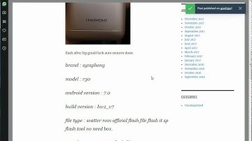 SYMPHONY R30 FLASH FILE WITHOUT RISK PASSWORD PAID FILE 100% OK