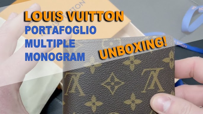 LOUIS VUITTON MULTIPLE WALLET UNBOXING & REVIEW MONOGRAM 