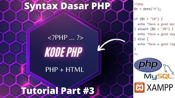 Tutorial Bahasa Pemrograman PHP #3 ~ Syntax Dasar PHP || Kode Dasar Bahasa Pemrograman PHP