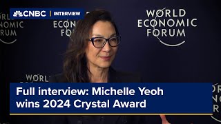 Full interview: Michelle Yeoh wins Crystal Award at 2024 World Economic Forum