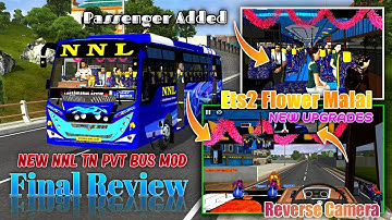 Release Date Fixed New NNL Bs6 Tn Pvt Bus Mod Ets2 Cabin Passenger Added Reverse camera Finalreview