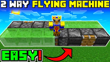 🦅 Minecraft Bedrock 1.19 | EASY 2 WAY FLYING MACHINE TUTORIAL!