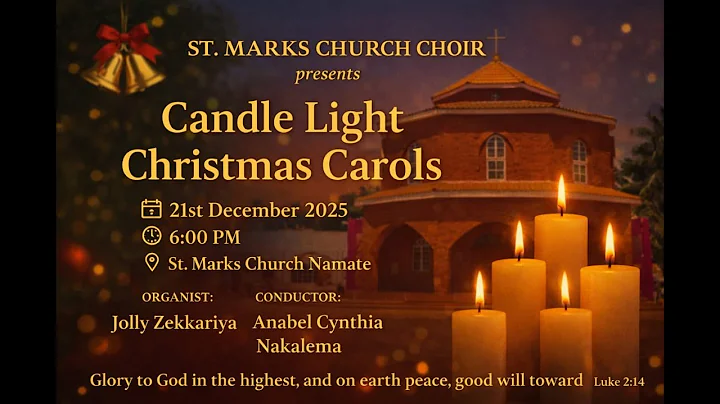 🎄 CANDLE LIGHT CHRISTMAS CAROLS BY ST. MARK'S CHURCH CHOIR - ENTEBBE 🕯️