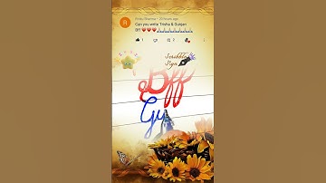 Trisha and Gunjan (BFF) #cursivewriting #shorts #bff #friends #calligraphy #penmanship #namewriting