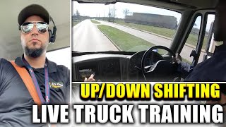 Live Truck Training : Shifting with My Students | Truck Driving School