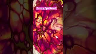 Fluid Art Up Close 6” Tri colour Bloom Technique #art #fluidart #abstract #acrylicpainting #popart