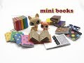 DIY Miniature Doll Mini Books - 3 Different Types!