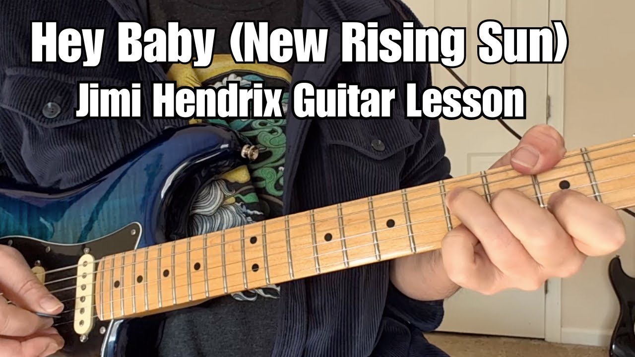 JIMI HENDRIX Guitar Lesson HEY BABY (New Rising Sun)