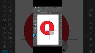 Q logo design in illustrator... #adobelllustrator #tutorial