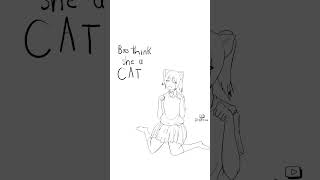 Bro think she a CAT  #hilariousbanter #animation  #shorts #catgirl #telepurte screenshot 4
