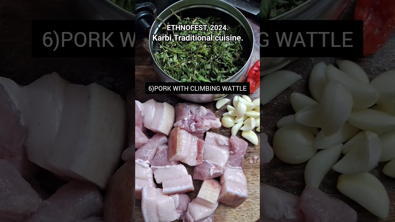 karbi traditional cusine || Lin and greens || Ethnofesr 2024 || Karbi food.