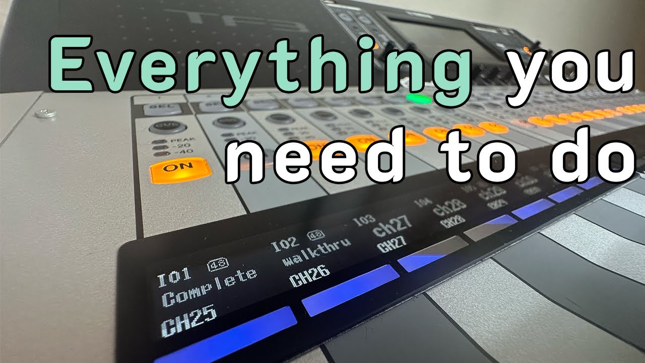 Yamaha TF Mixer for Marching Band: Pre-Season Set Up