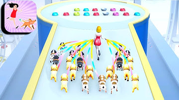 PUPPY RUSH 3D 🐶🦴 BIG NEW UPDATE All Levels Gameplay Walkthrough iOS, Android (Max Level 16-17)