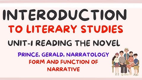 CH2 | INTRODUCTION TO LITERARY STUDIES  | BA Prog / BA HONS | SEMESTER 1/2 NEP