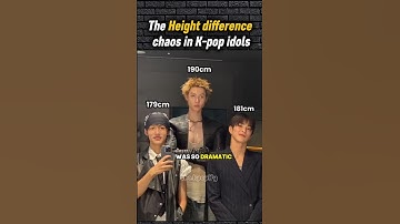 The  height difference between Kpop idols! #kpop #shorts