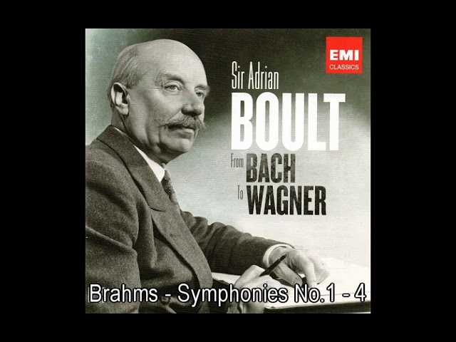 Brahms - Symphonies No.1-4, Sir Adrian Boult, LPO,LSO - YouTube