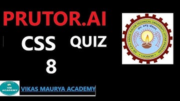 CSS Quiz- 8 | #prutor #cssquiz8
