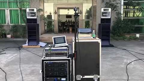 soundcheck of TX-6e Dance Stack System Techno System Club Sound System Rave Party EDM