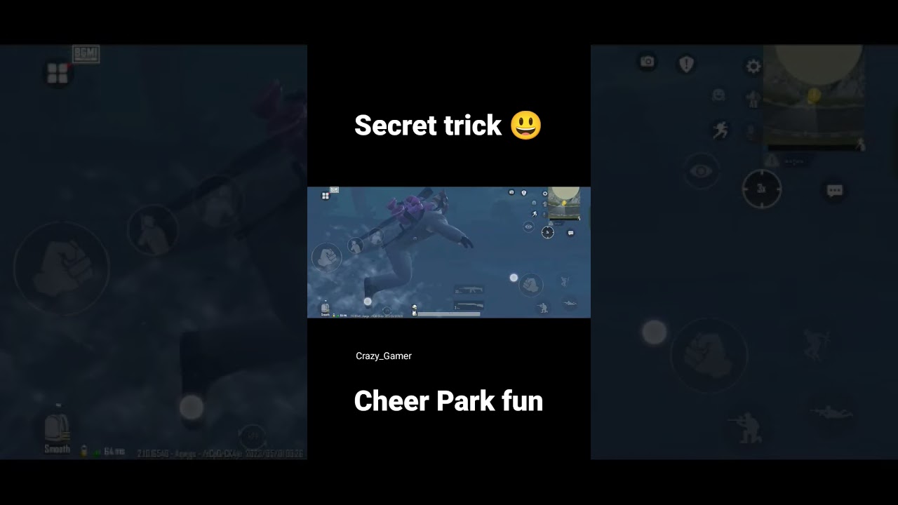 Secret trick 😃 to go underground in Cheer Park- 