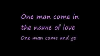U2-Pride (In the Name of Love) (Lyrics)