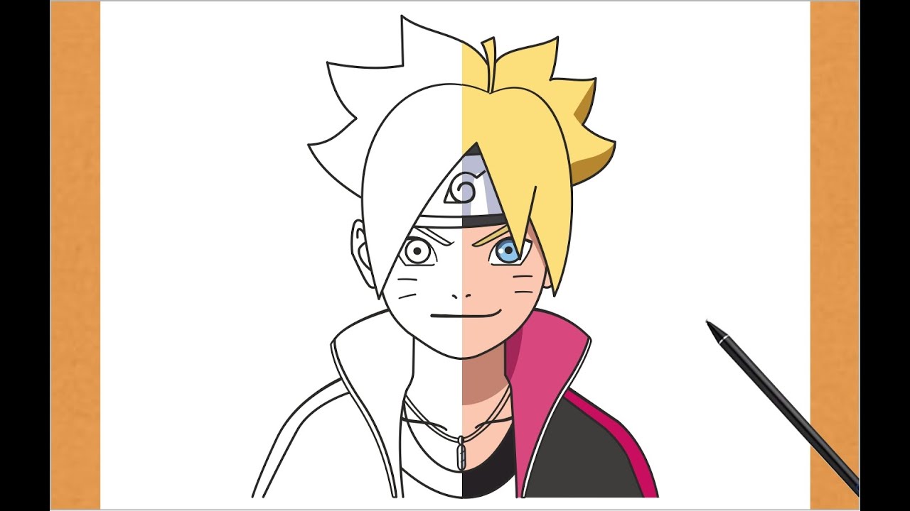 FACIL DE DESENHAR COMO DESENHAR KID BORUTO PASSO A PASSO 