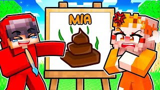 Cash vs Mia SPEED DRAW in Minecraft! / Cash vs Mia SPEED DRAW in Minecraft!