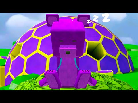 Супер Беар Адвенчер #135 Фиолетовый мишка Super Bear Adventure на миссиях на пурумчата