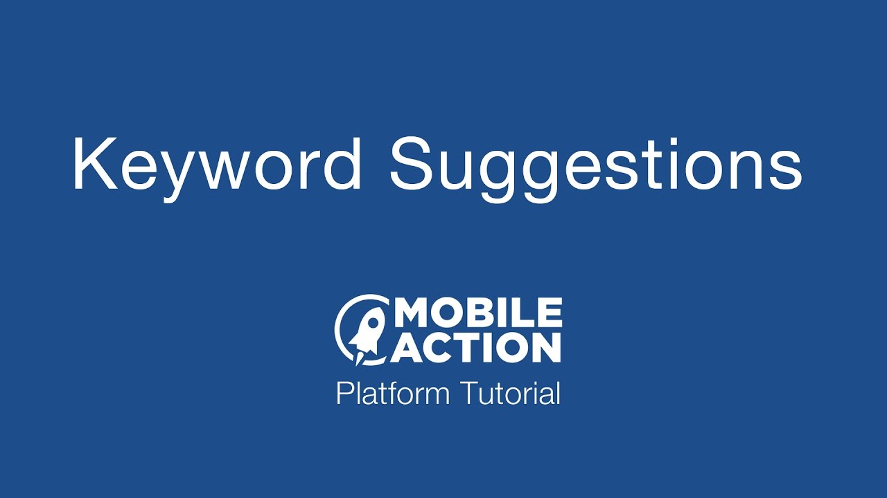 How to Get ASO Keyword Suggestions - App Store Optimization Tutorial ...