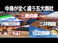 五大商社の違いとは何なのか【三菱商事/伊藤忠商事/三井物産/丸紅/住友商事】～ゆっくり解説～