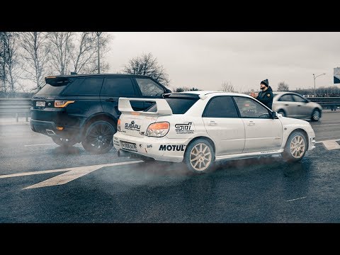 ЗРЯ ШУТИЛИ про СУБАРУ!  SUBARU WRX STI и JEEP SRT против BMW X6M и MERCEDES AMG