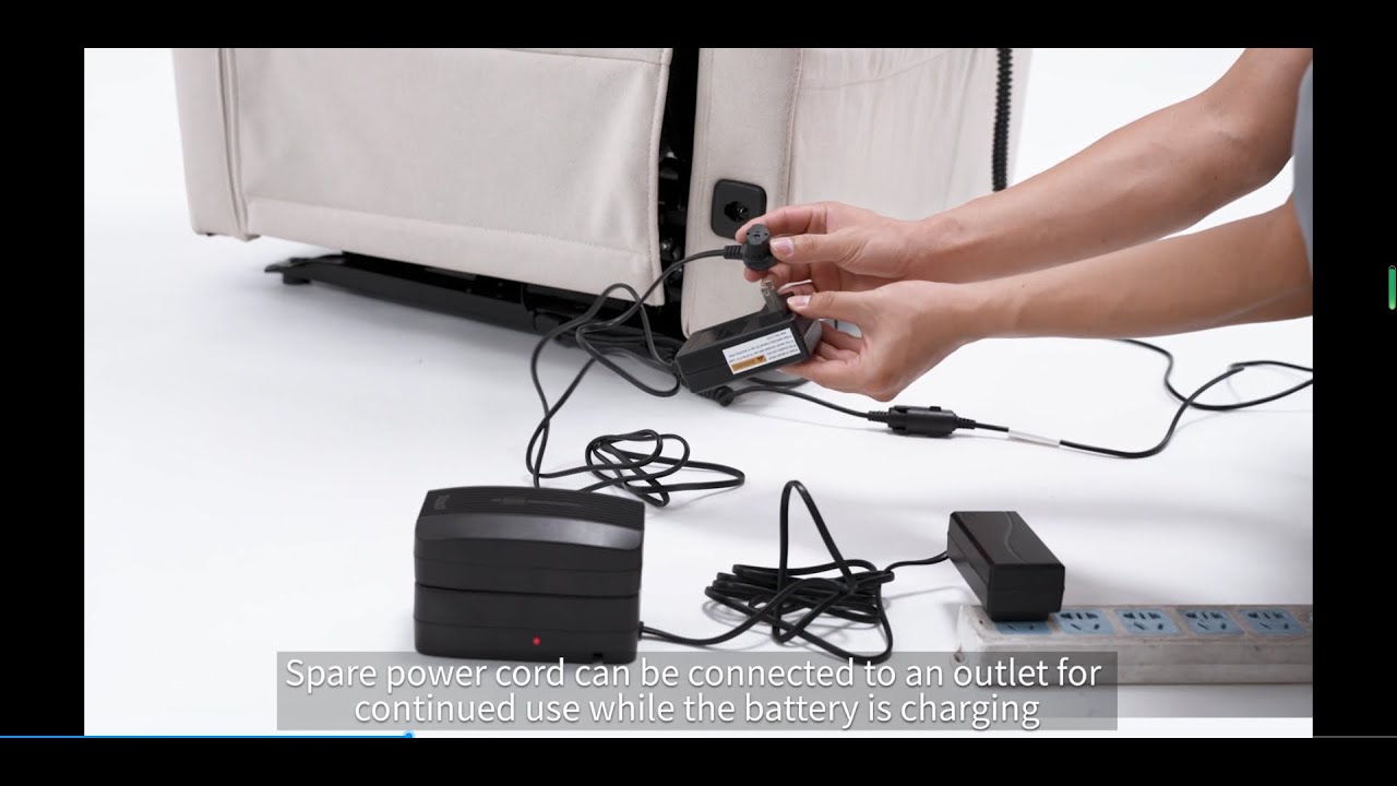 Lift Chair Battery Installation and Use Steps YouTube