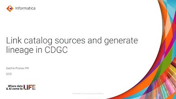 504. Link Catalog Source and Generate Lineage in CDGC