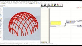 Grasshopper for Rhino 3D Contour dome structure v.2 grasshopper script overview & tutorial