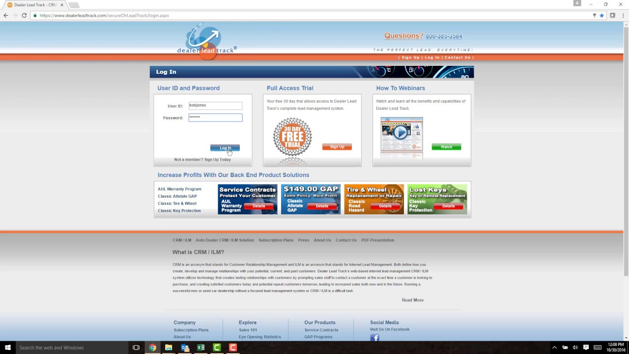 Dealer Lead Track How To Enter A New Lead YouTube