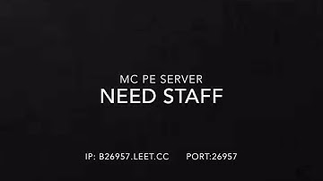 MINECRAFT PE SERVER NEED STAFF