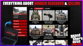 GTA 5 ONLINE- How To Unlock All  Bunker Research Items Fast and  Sell Easily (Updated 2022)