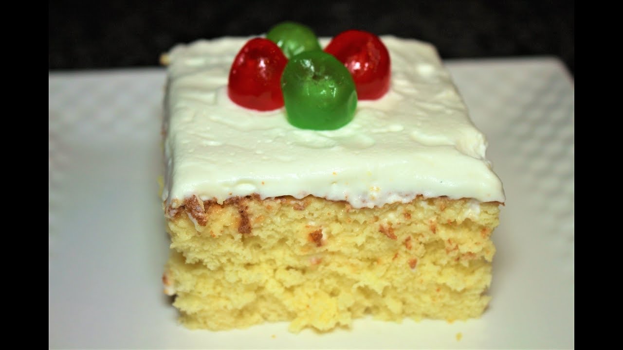 Tres Leche Cake Recipe I وصفة الكيكة بثلاث أنواع حليب Tres Leche I