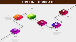Timeline Infographic Slide with 6 Steps in PowerPoint