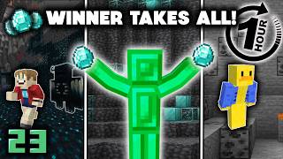 Whoever Mines the MOST Diamonds in ONE Hour KEEPS THEM!! - ChickySMP Episode 22