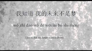 我的未来不是梦拼音 (Wǒ de wèilái bu shì mèng pīnyīn)   My future is not a dream Pinyin