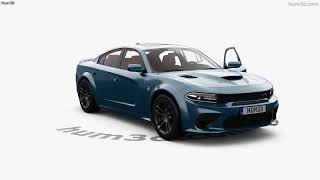 Dodge Charger SRT Hellcat with HQ interior 2023 3D model by 3DModels.org