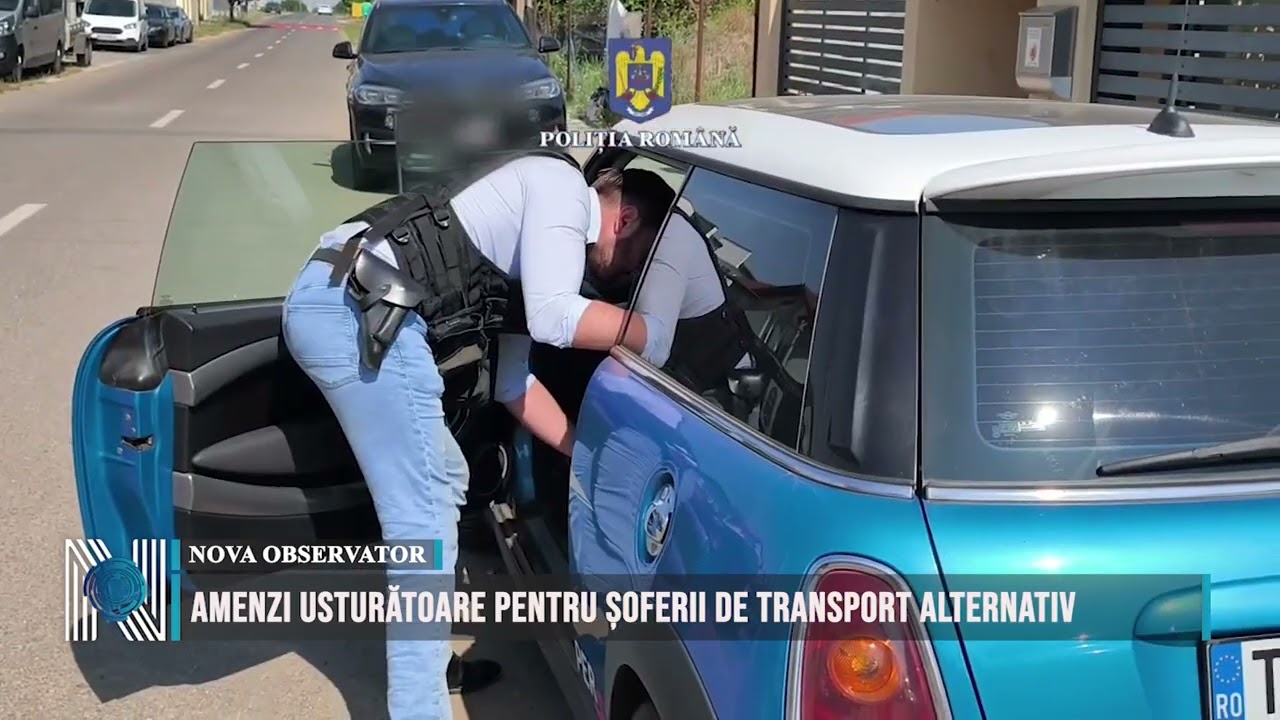 AMENZI USTURĂTOARE PENTRU ȘOFERII DE TRANSPORT ALTERNATIV