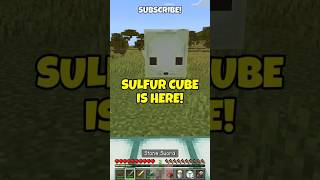 MINECRAFTS NEW SULFUR CUBE MOB! #minecraft #minecraftupdate #mcpe