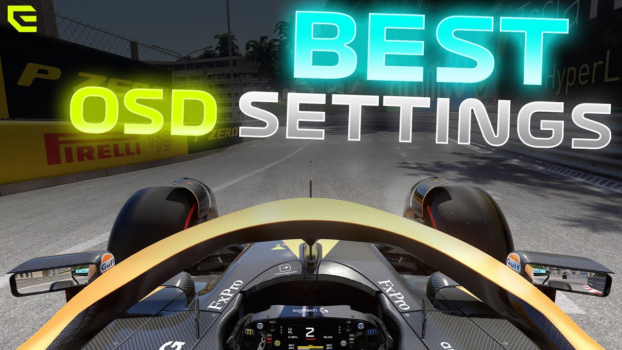 The BEST OSD (On Screen Display) Settings for F1 22 - Used by - YouTube